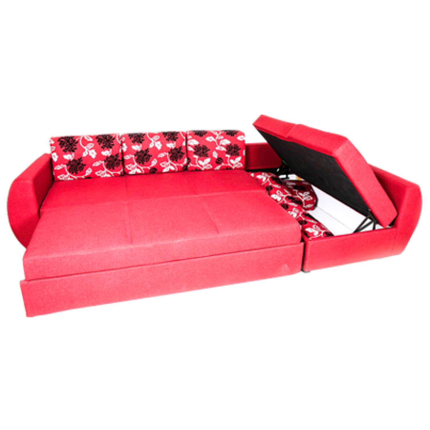 Small red deals sofa